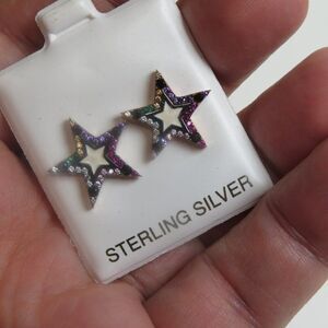 14k Sterling Silver Earring Hand Crafted